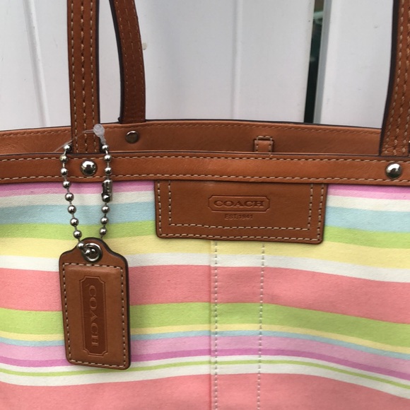 Coach Hampton Pastel Tote Bag # A0969-F13552 - Picture 3 of 8